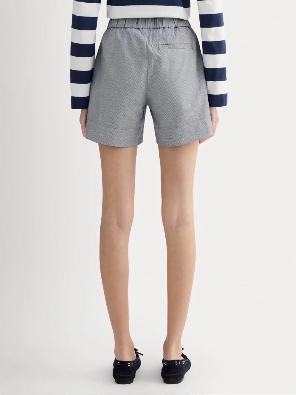 Everlane The Easy Short in Pinstripe NWOT